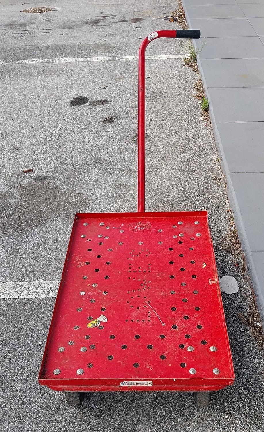 Red Metal Cart