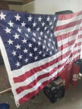 8 larger American Flags are new - one isnt in wrapper and smaller one