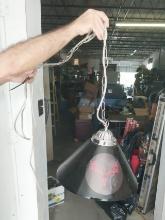 Hanging Light fixtures- one is crack but taped