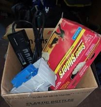 Misc. Box of items - power cord, tools and more