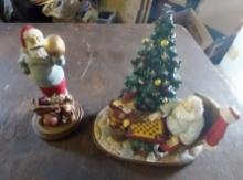 Santa -  both Limited editions - Florida state - one has small chip on tree