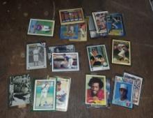Various cards - baseball and football cards
