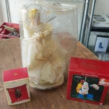 Angel and Christmas ornaments