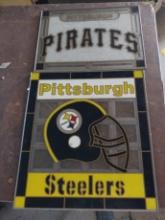 Pittsburgh Steelers and Pirates - Stained Glass