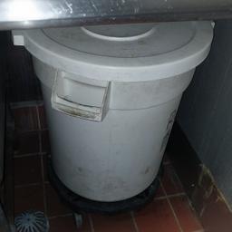 Garage cans with dolly