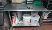 48 in Stainless Steel table with undershelf