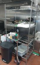 6 ft 4 Tier Metro rack - no contents