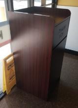 Wood Tray Top Food Service Waste Encloser
