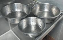 Stainless Steel Stainer Lot - various sizes