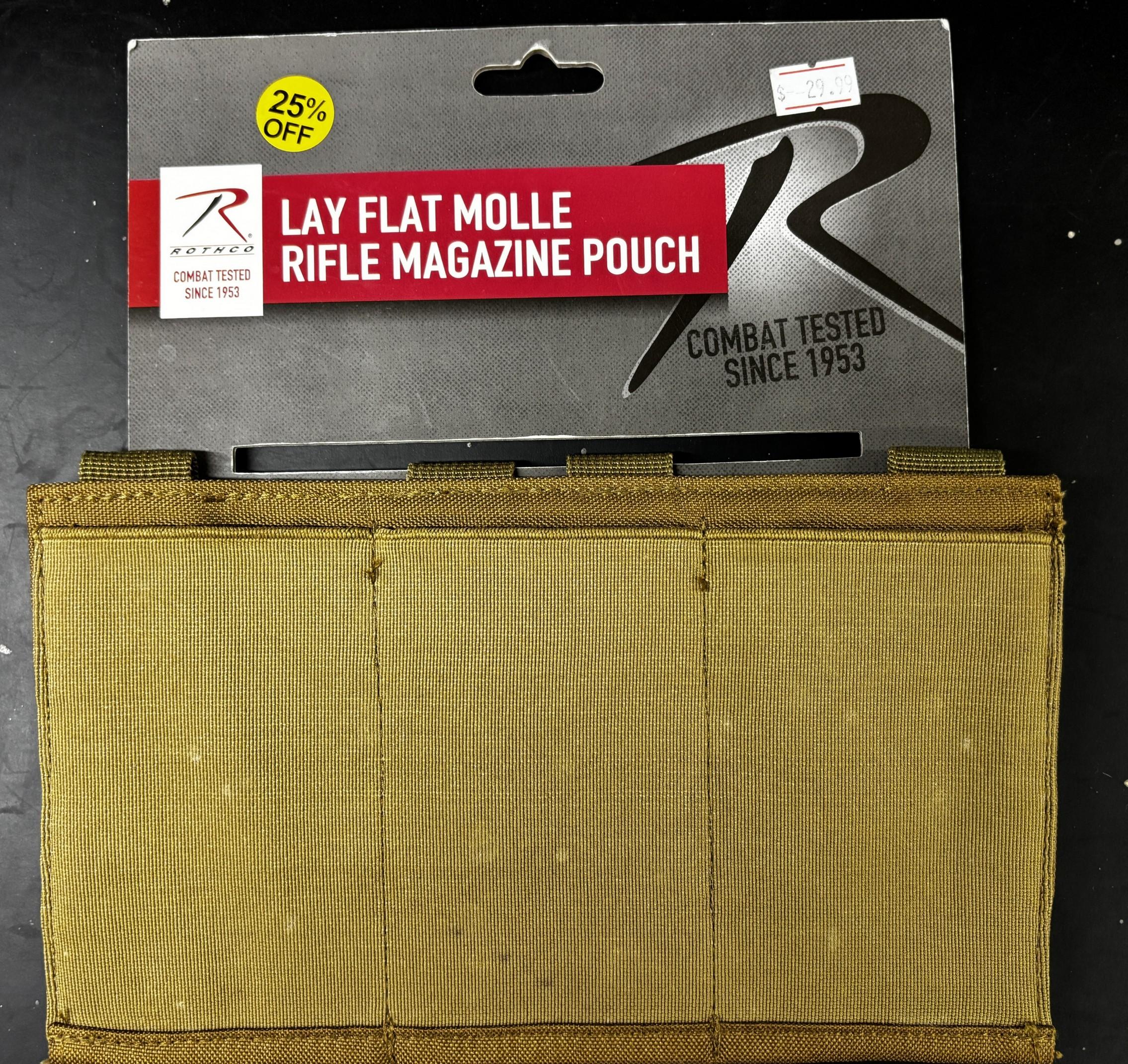 Rothco Lay Flat Molle Rifle Mag Pouch