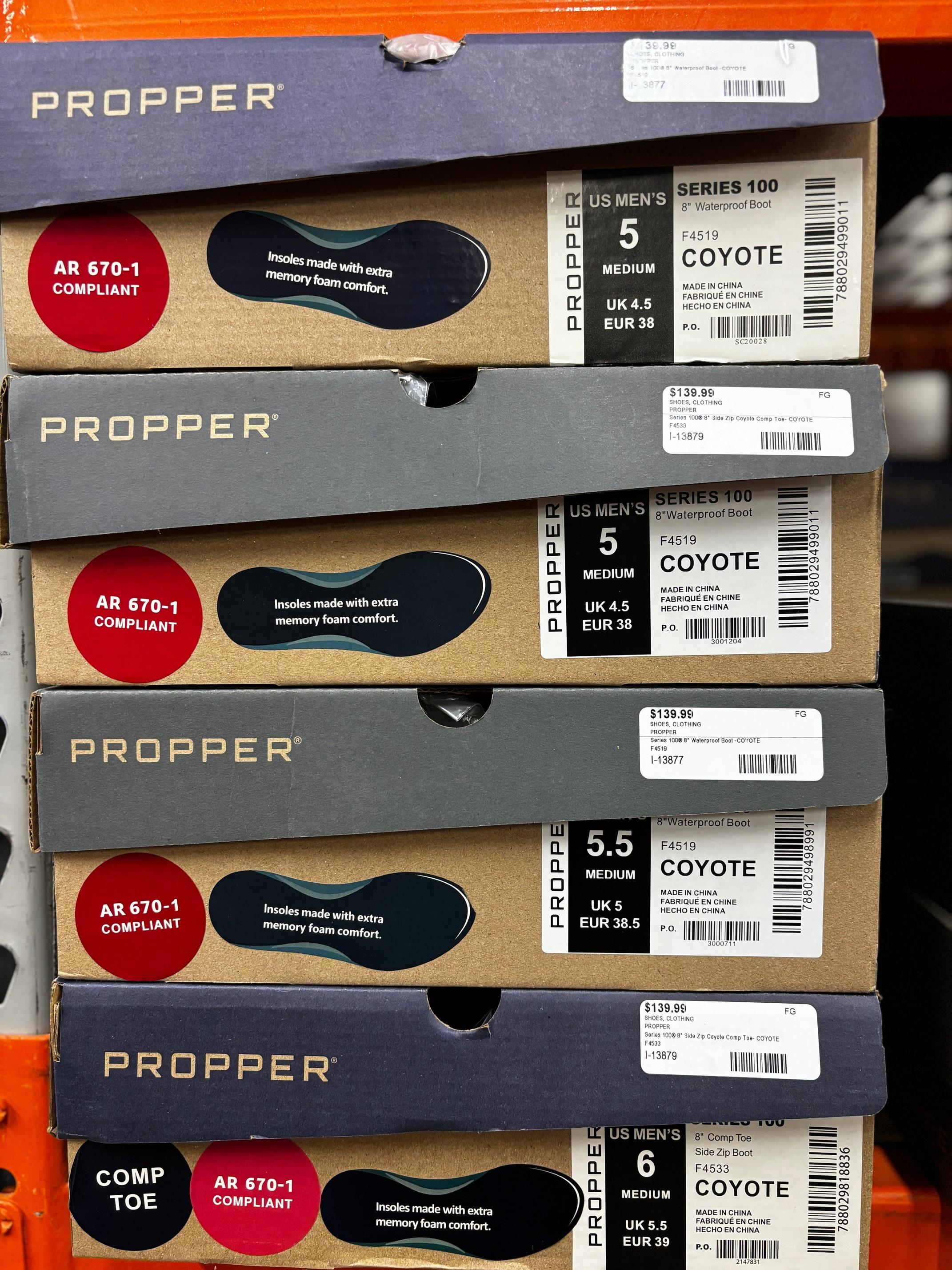 Propper 8" Waterproof Boot Coyote