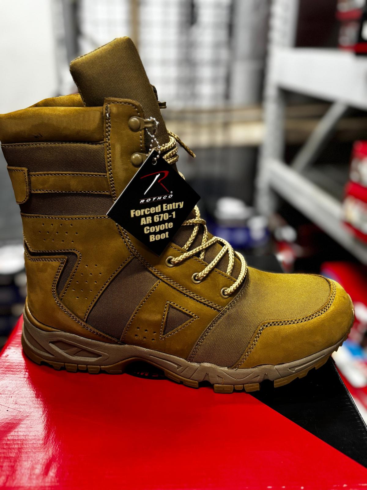Rothco Forced Entry AR 670-1 Coyote Boot