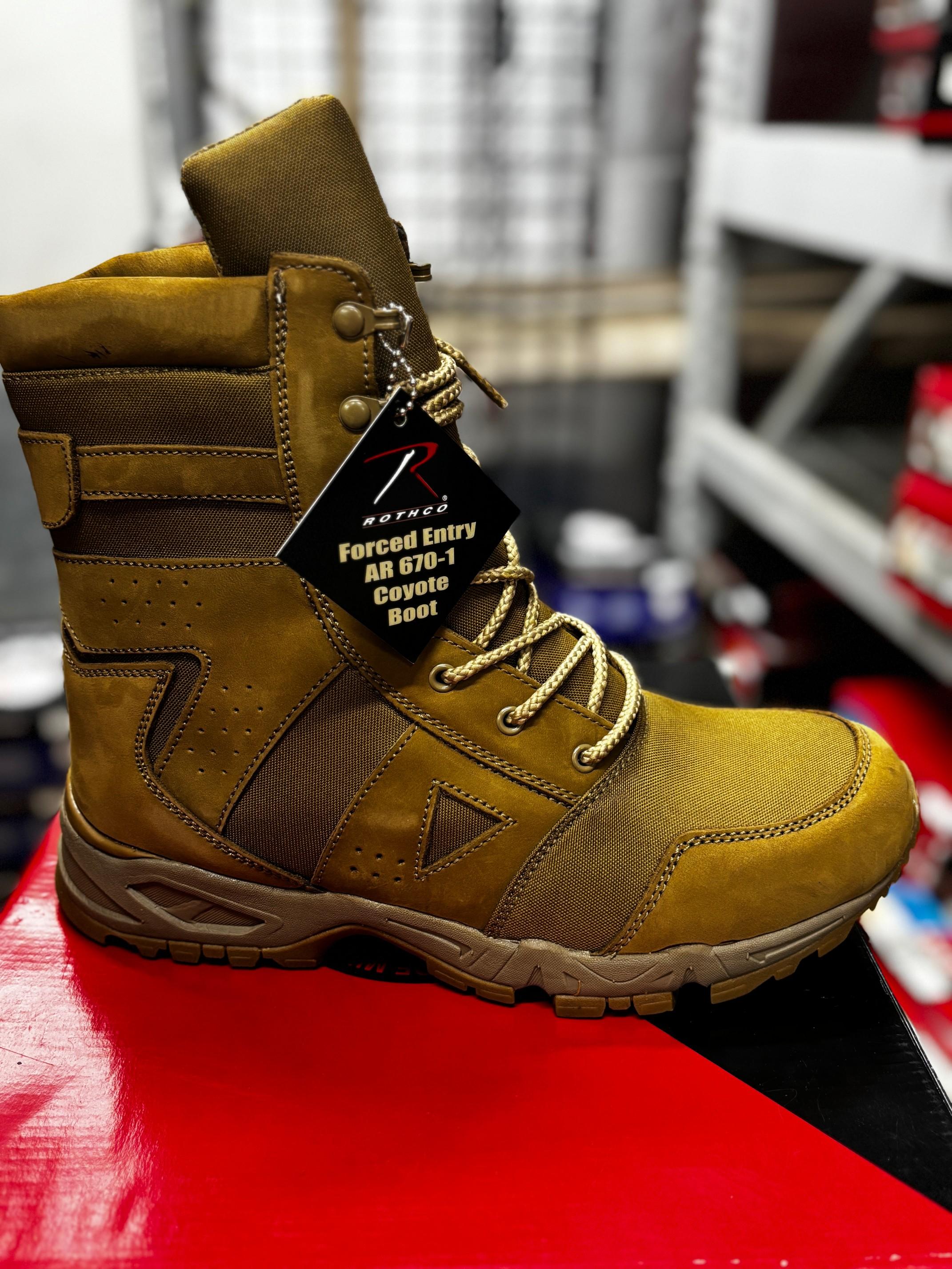 Rothco Forced Entry AR 670-1 Coyote Boot