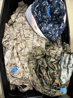 Large Lot of Assorted Military Surplus Camo Uniforms