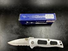 3" Closed SS Pocket Knife w. Belt Clip