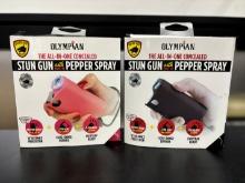 Stun Gun w. Built In Pepper Spray