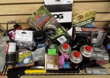 Large Survival Shelf Lot - Mess Kit- Portable Command Cooker - LED Lanterns & More