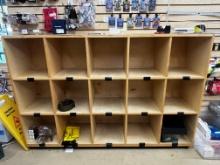 15 Cube Wood Display Shelving