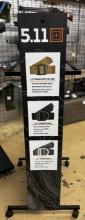 5.11 Double Sided Metal Display Rack on Wheels