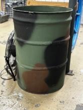 Camo 55 Gal Metal Barrels