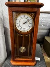 Bulova Cirrus Oak Wall Clock Westminster Chime