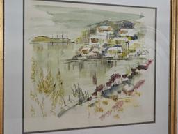 32" x 28" Artist Signed Framed Wall Art