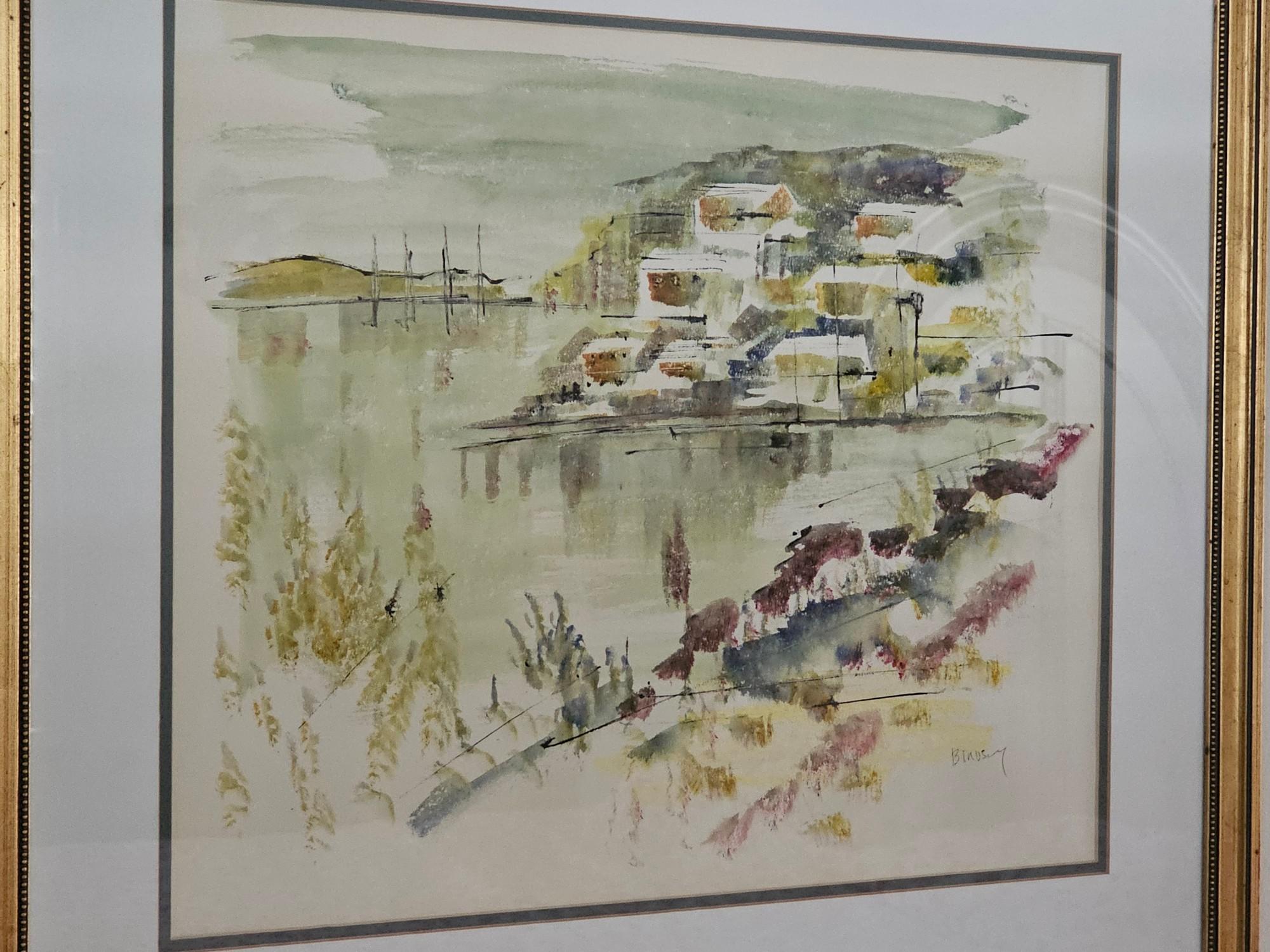 32" x 28" Artist Signed Framed Wall Art