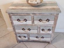 32" Stressed Wood (6) Drawer Units