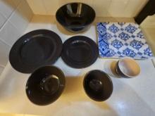 Large Lot of Dishware - Includes Dinner Plates, Bowls, Cups, Saucers and More