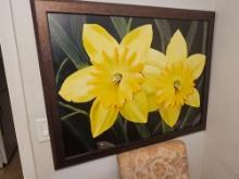 45" x 36" Artist Signed Framed Wall Art