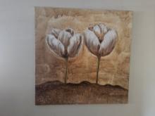 40" x 40" Artist Signed Stretched Oil On Canvas