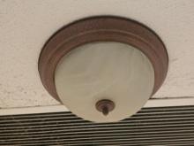Alabaster Style Flush Mount Light Fixture