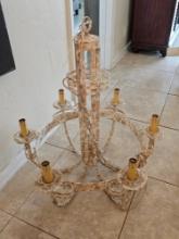 (6) Candle Metal Chandelier