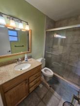 Complete Bathroom - Includes Commode, 48" Vanity with Sink and Under Storage, 58" Shower Doors and F