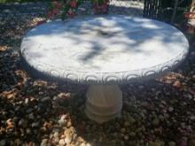 43"R Concrete Outdoor Table