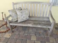48" Outdoor Wood Bench