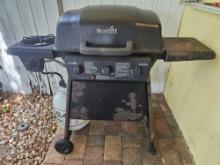 CharBroil Propane Grill with Side Burner and Cover - Propane Tank Included