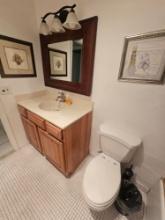 Complete Bathroom - Includes American Standard Commode, 48" Vanity with Sink and Storage, Wood Frame