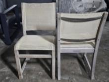Royal Botania Mesh Back Wood Chairs
