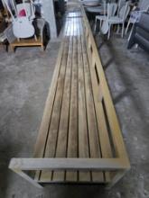 10' Right Arm and 10' Left Arm Outdoor Bench Totaling 20'