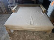60" x 58" Teak Loungers