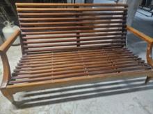 72" Solid Wood Outdoor Sofa