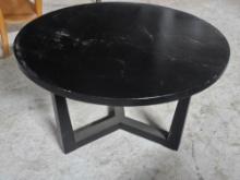 27"R Solid Wood Coffee Table (needs refurbishment)