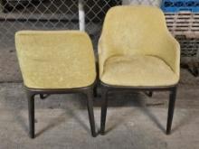 Upholstered Metal Client Chairs