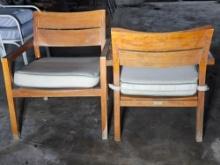 Janus et Cie Solid Wood Outdoor Chairs
