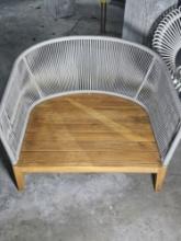 Woven Outdoor Wood Chair