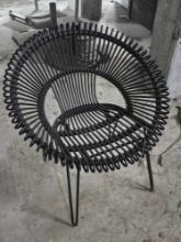 Black Outdoor Metal Chair