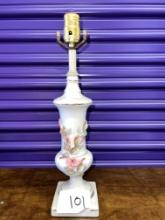 Porcelain Table Lamp, 17" (no finial or shade, (NOTE Matches  Lot 100 Wecept in Height
