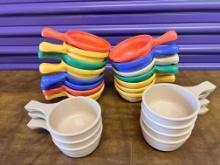Lot, (23) Color Coordinated Plastic Crocks
