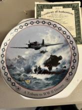 Checkmate, Triumph In The Air Commemorative Plate with COA, Plate Number 3218A